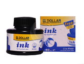 Dollar Pen Ink 60Ml Plastic Bottle Blue